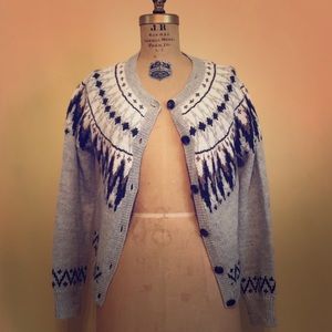 Classic Fair Isle sweater in neutral tones